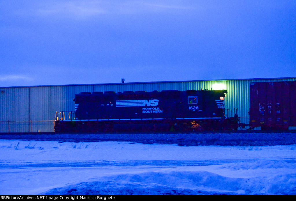 NS SD40-2 Locomotive in the yard